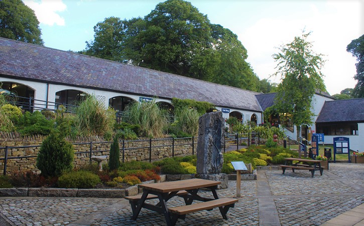 Durham Dales Centre outdoor seating area